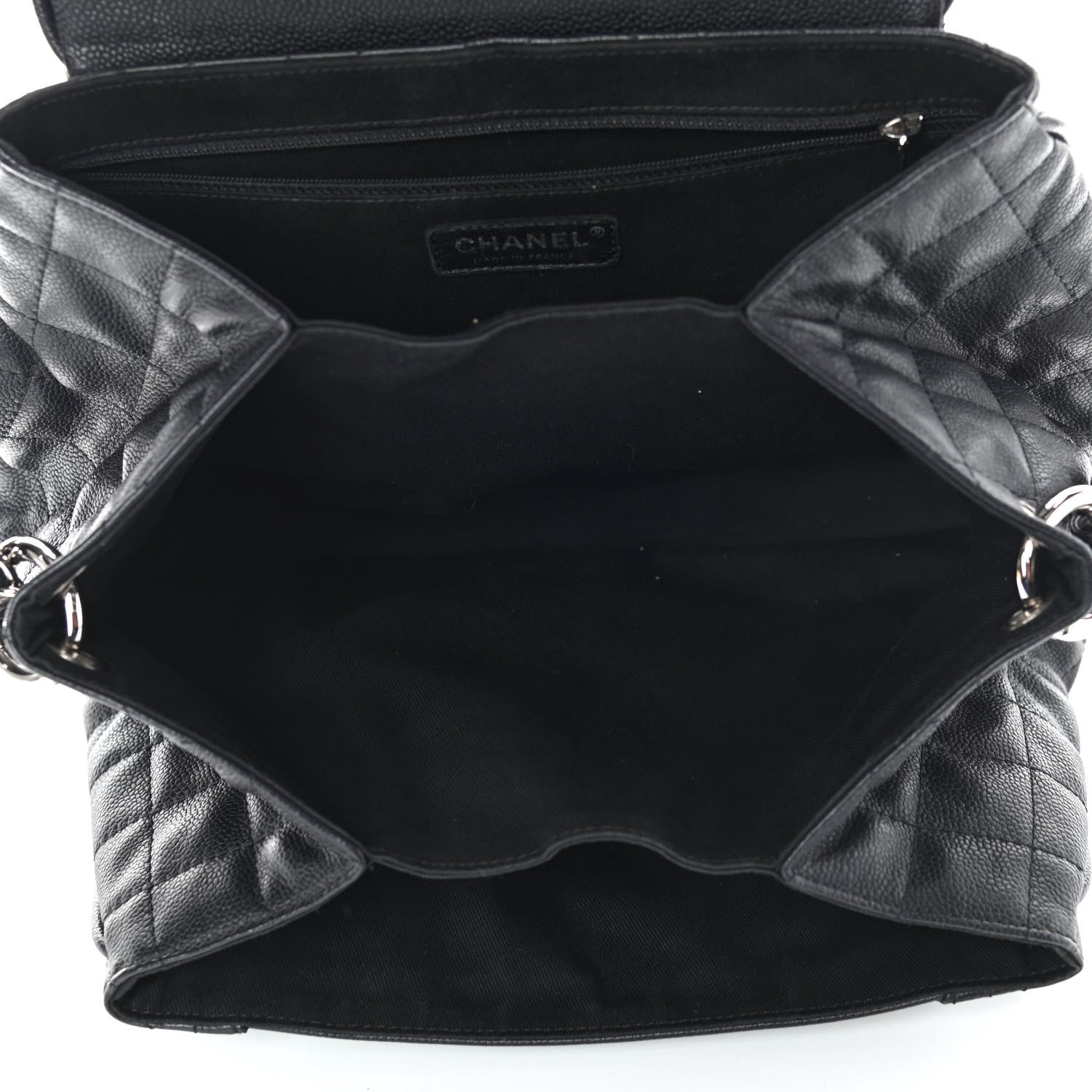 Chanel Caviar Quilted Timeless Accordion Flap Black 5 of 9