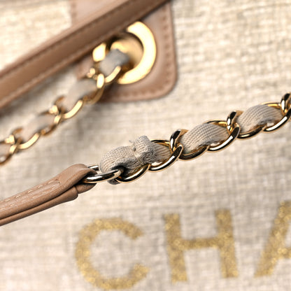 Chanel Lurex Boucle Small Deauville Tote Ivory 17 of 18