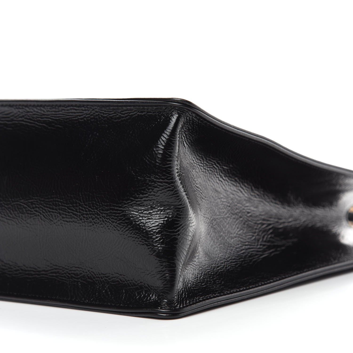 Chanel Shiny Aged Calfskin Shopping Bag Black 10 of 11