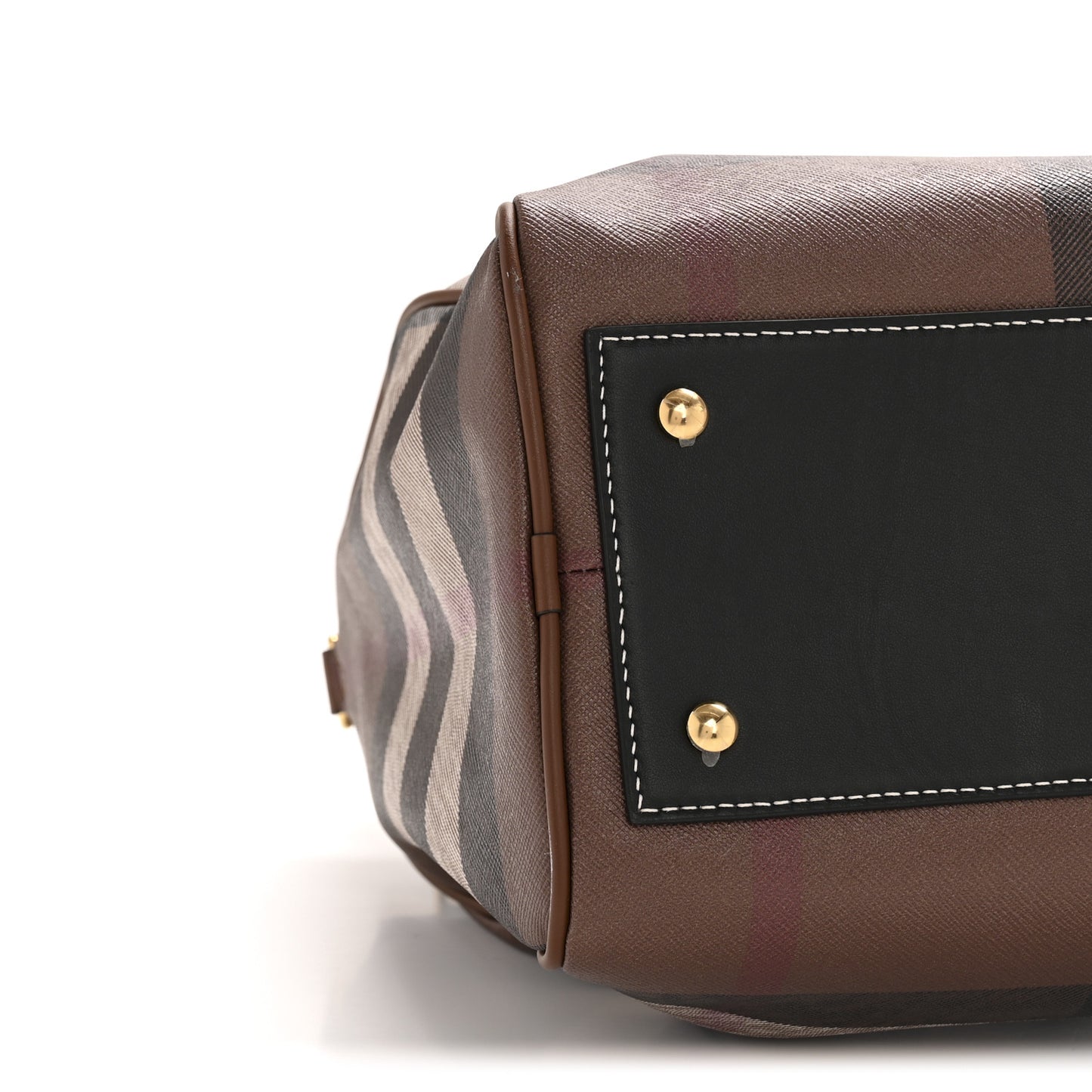E-canvas Check Bowling Bag Dark Birch Brown