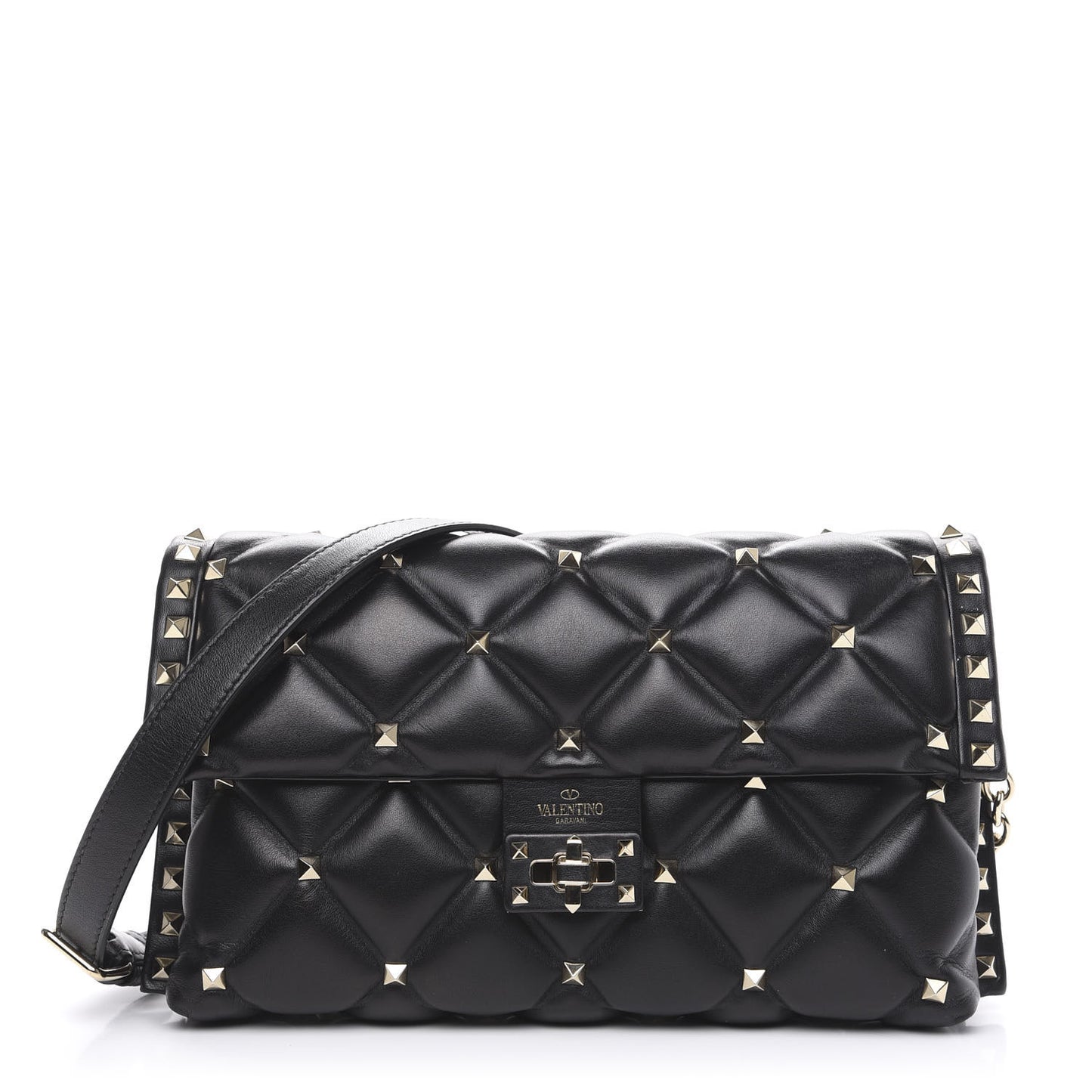 Nappa Candystud Crossbody Black