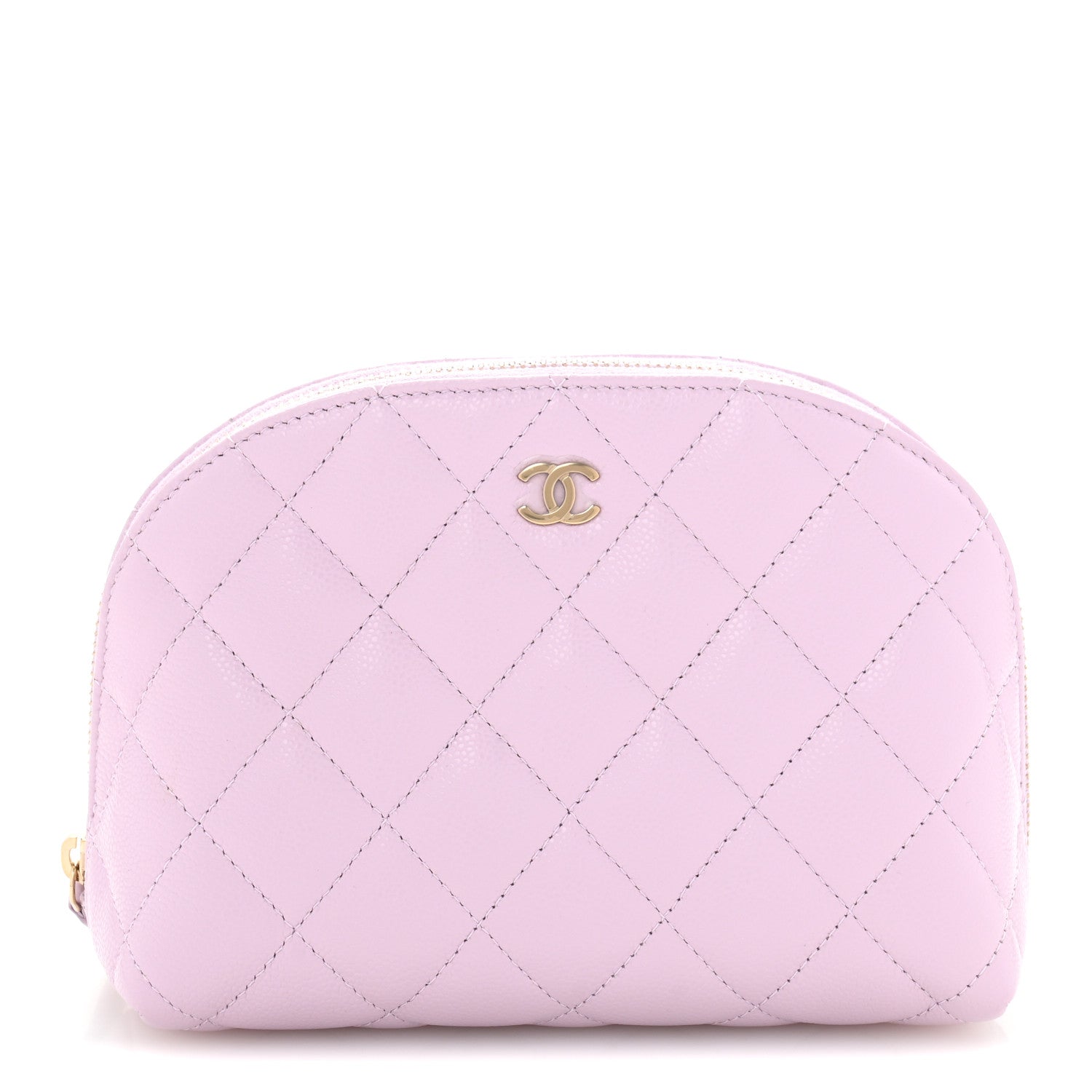 Chanel Caviar Quilted Cosmetic Case Light Purple 1 of 8