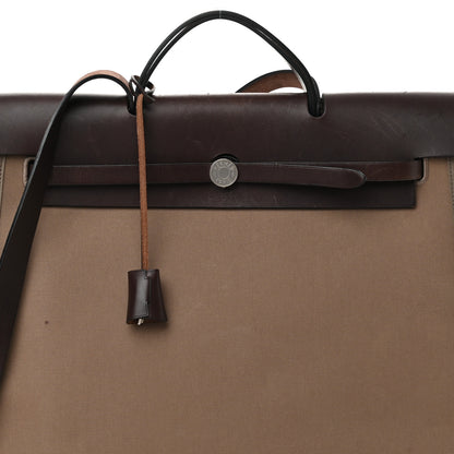 Hermes Toile Vache Hunter Herbag Zip 39 MM Etoupe Ebene 9 of 21