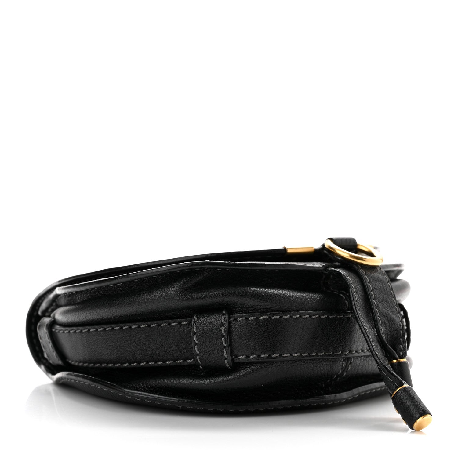 Chloe Calfskin Mini Marcie Round Crossbody Bag Black 4 of 10