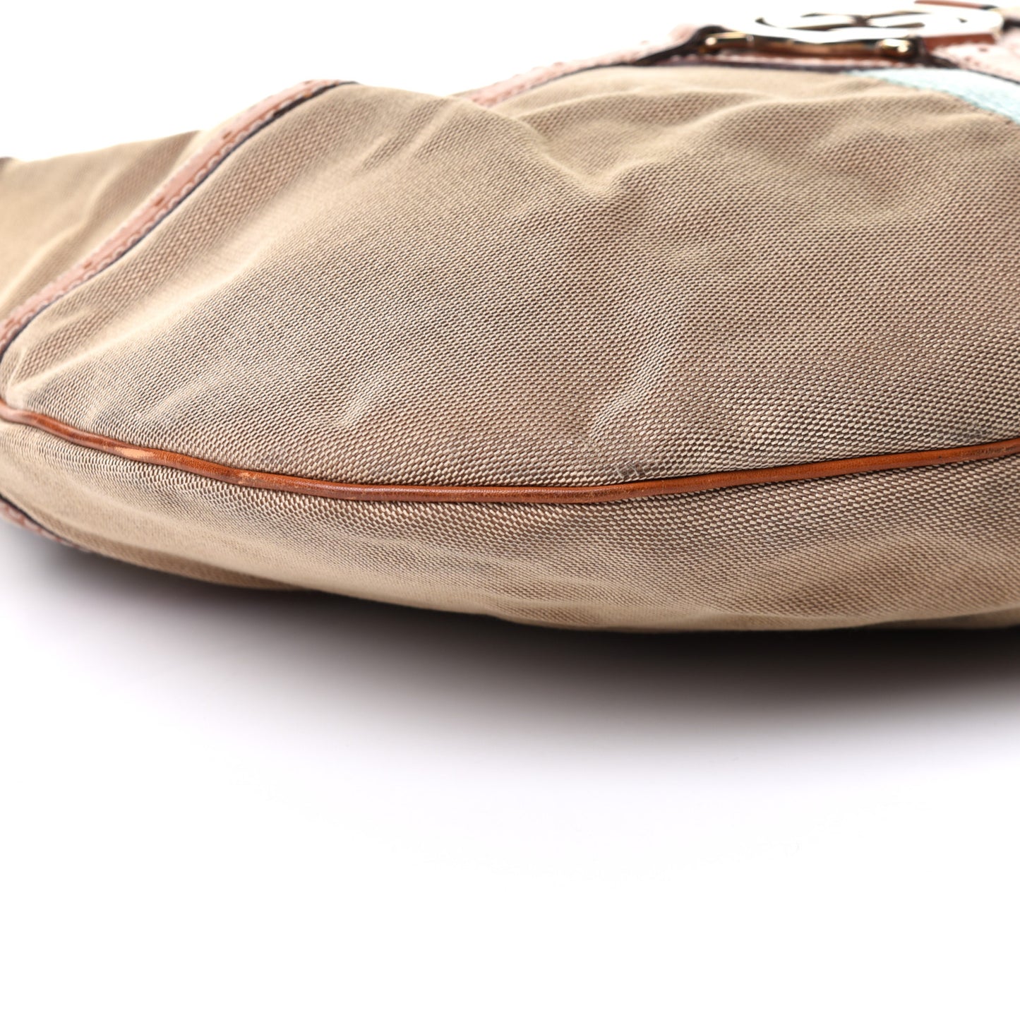 Canvas Web GG Reins Hobo Cognac