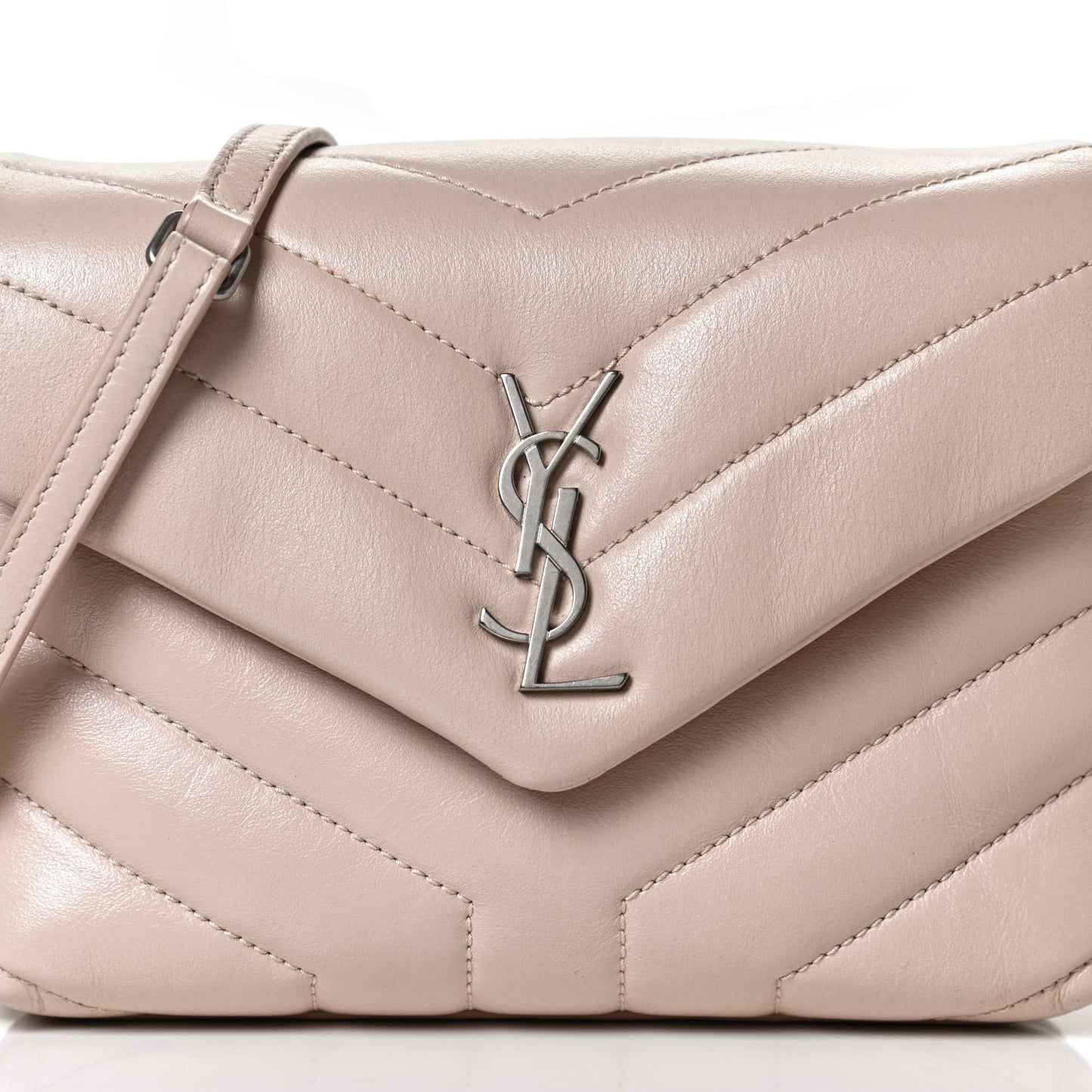 Calfskin Y Quilted Monogram Toy Loulou Crossbody Bag Marble Pink