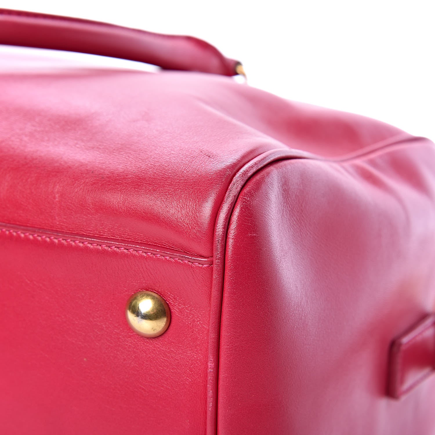 Saint Laurent Calfskin Classic Duffle 6 Fuchsia 30 of 31