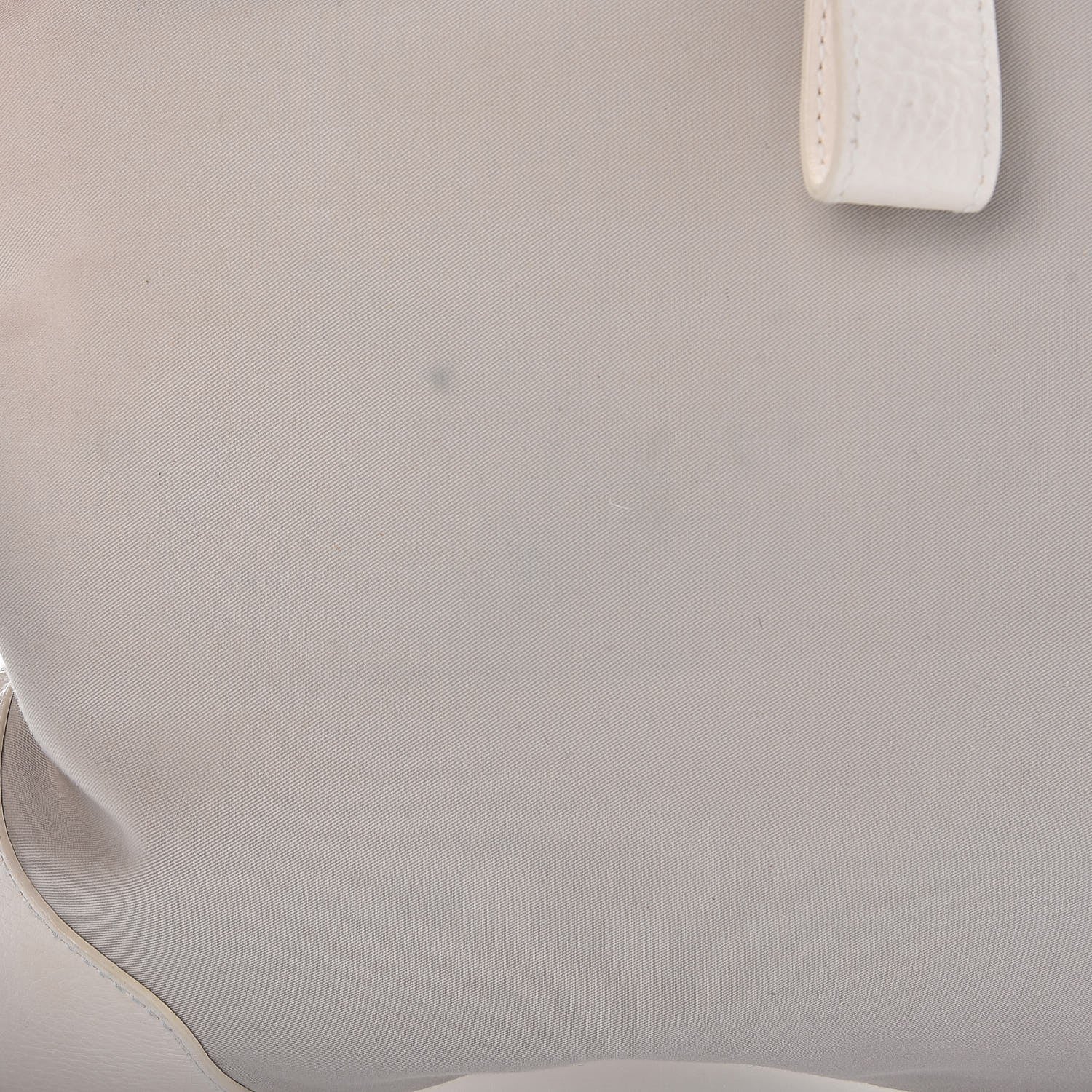 Burberry Canvas Calfskin Crest Embroidered Flat Tote White 12 of 15
