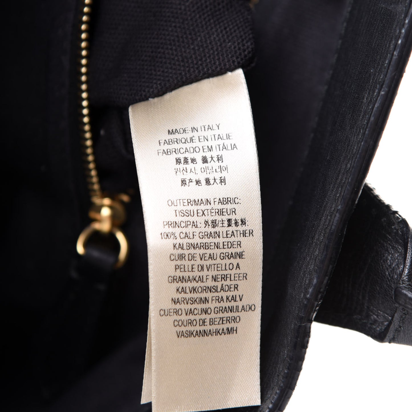 Grainy Calfskin House Check Medium Banner Tote Black