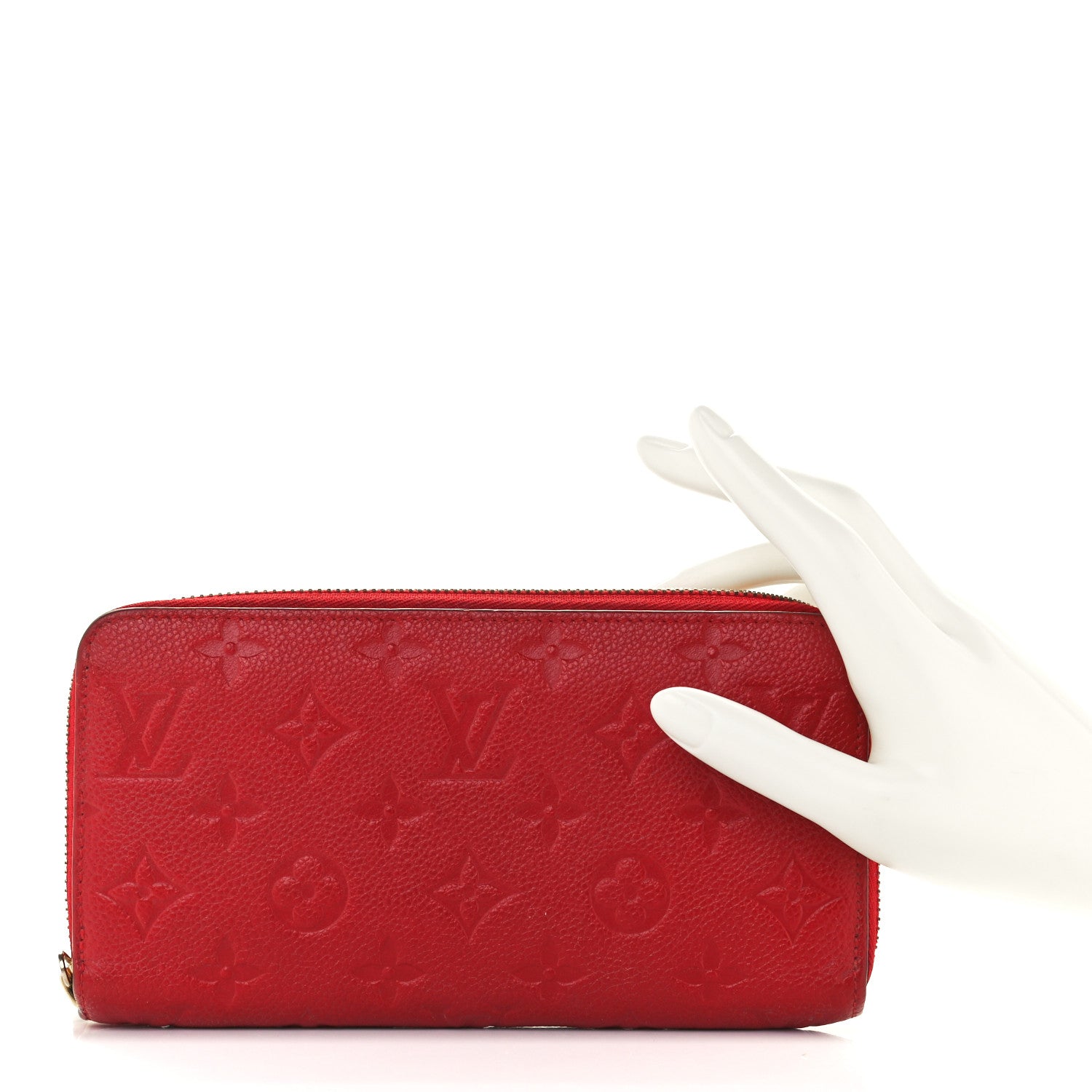 Louis Vuitton Empreinte Zippy Wallet Scarlet 2 of 9