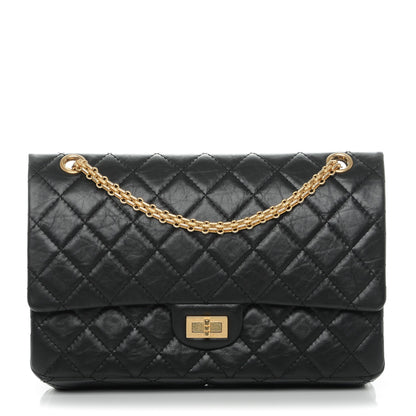 Chanel Aged Calfskin Quilted 2.55 Reissue 226 Flap Black 1 of 7