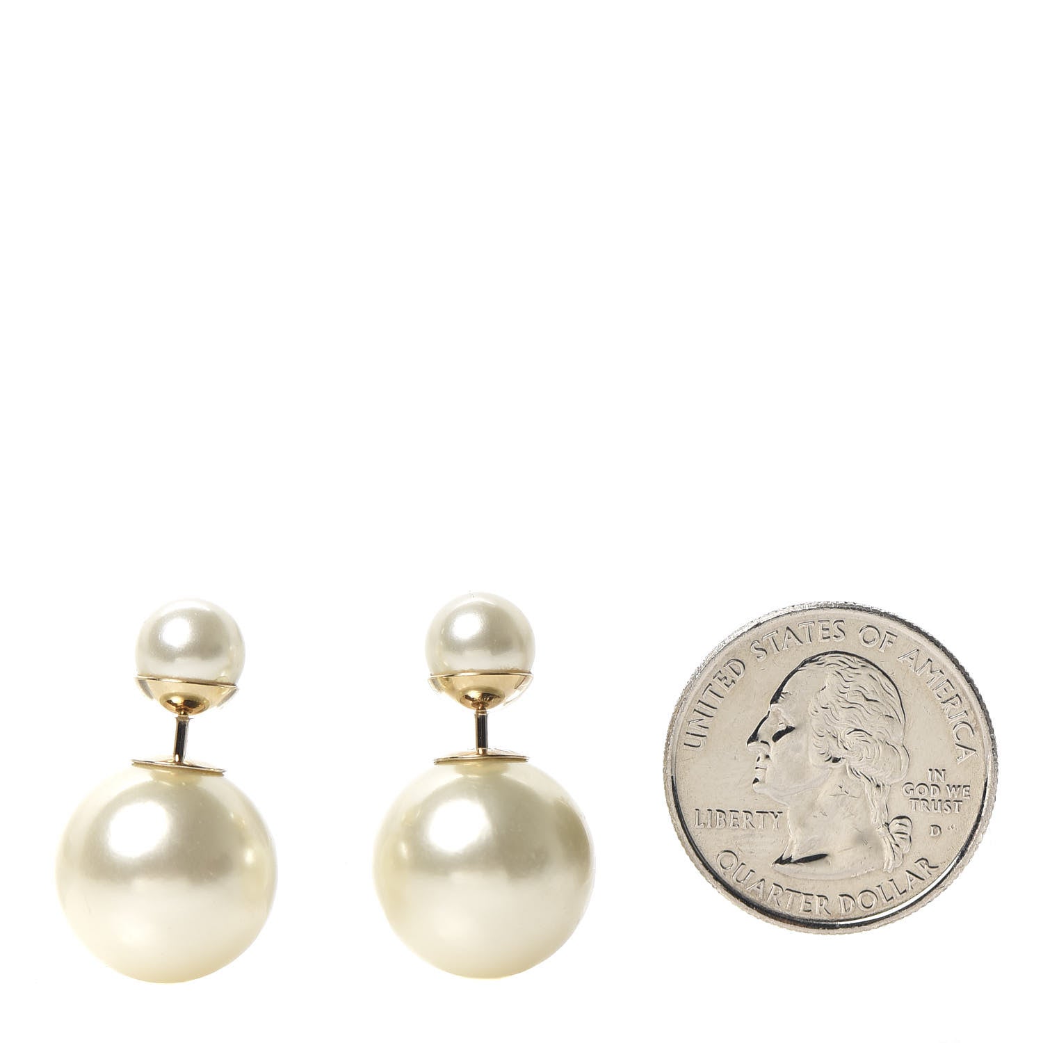 Christian Dior Pearl Mise En Dior Tribal Earrings 2 of 3