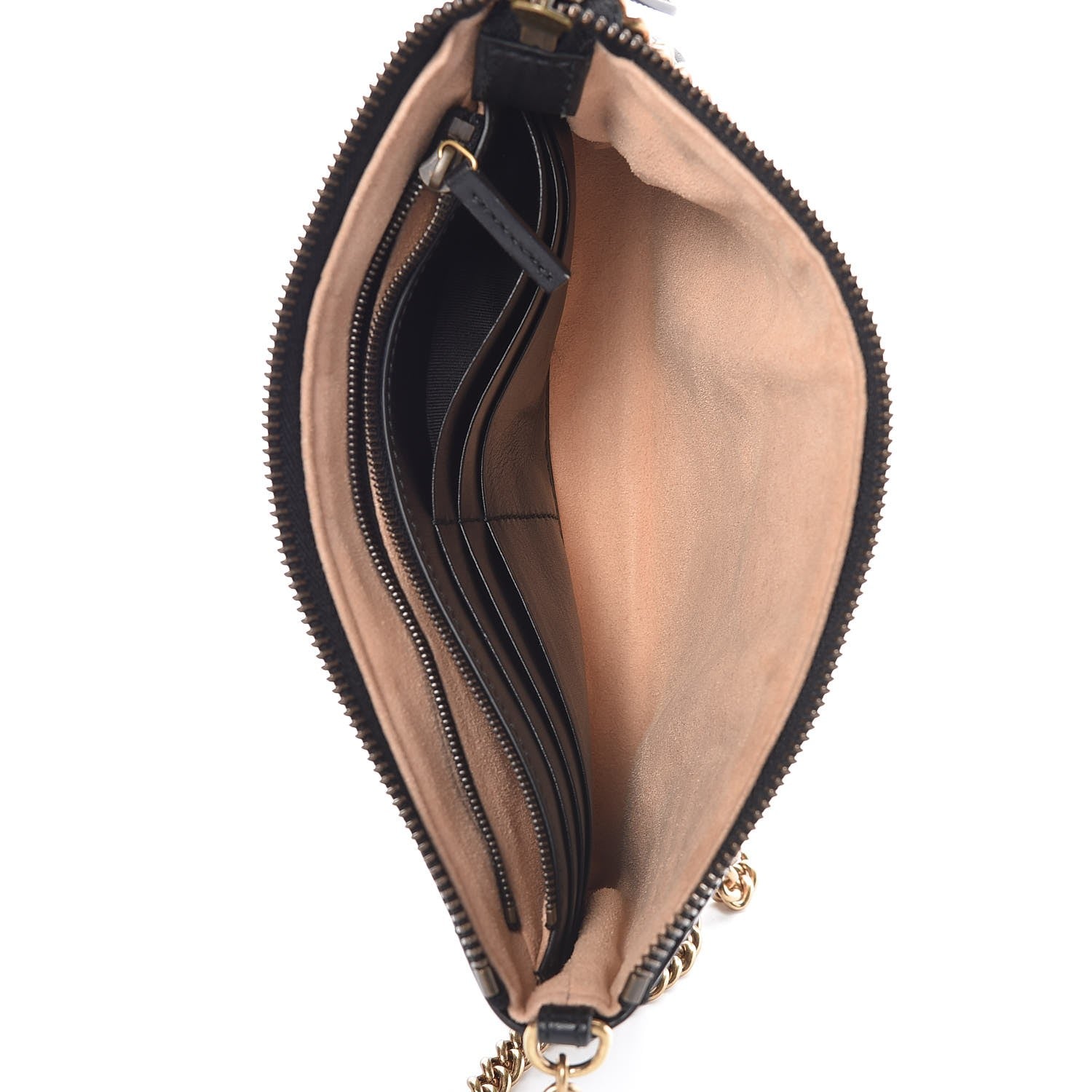 Gucci Calfskin Matelasse Mini GG Marmont Chain Bag Black 5 of 7
