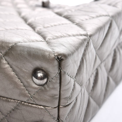 Chanel Aged Calfskin Quilted Reissue 2.55 Tote Light Gold 10 of 11