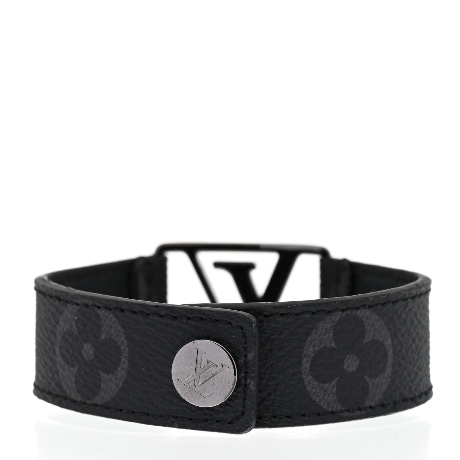 Louis Vuitton Monogram Eclipse Hockenheim Bracelet 21 3 of 6