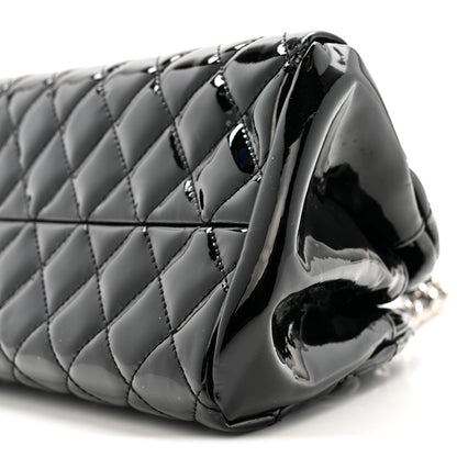 Chanel Patent Quilted Small Just Mademoiselle Bowling Bag Black 13 of 14
