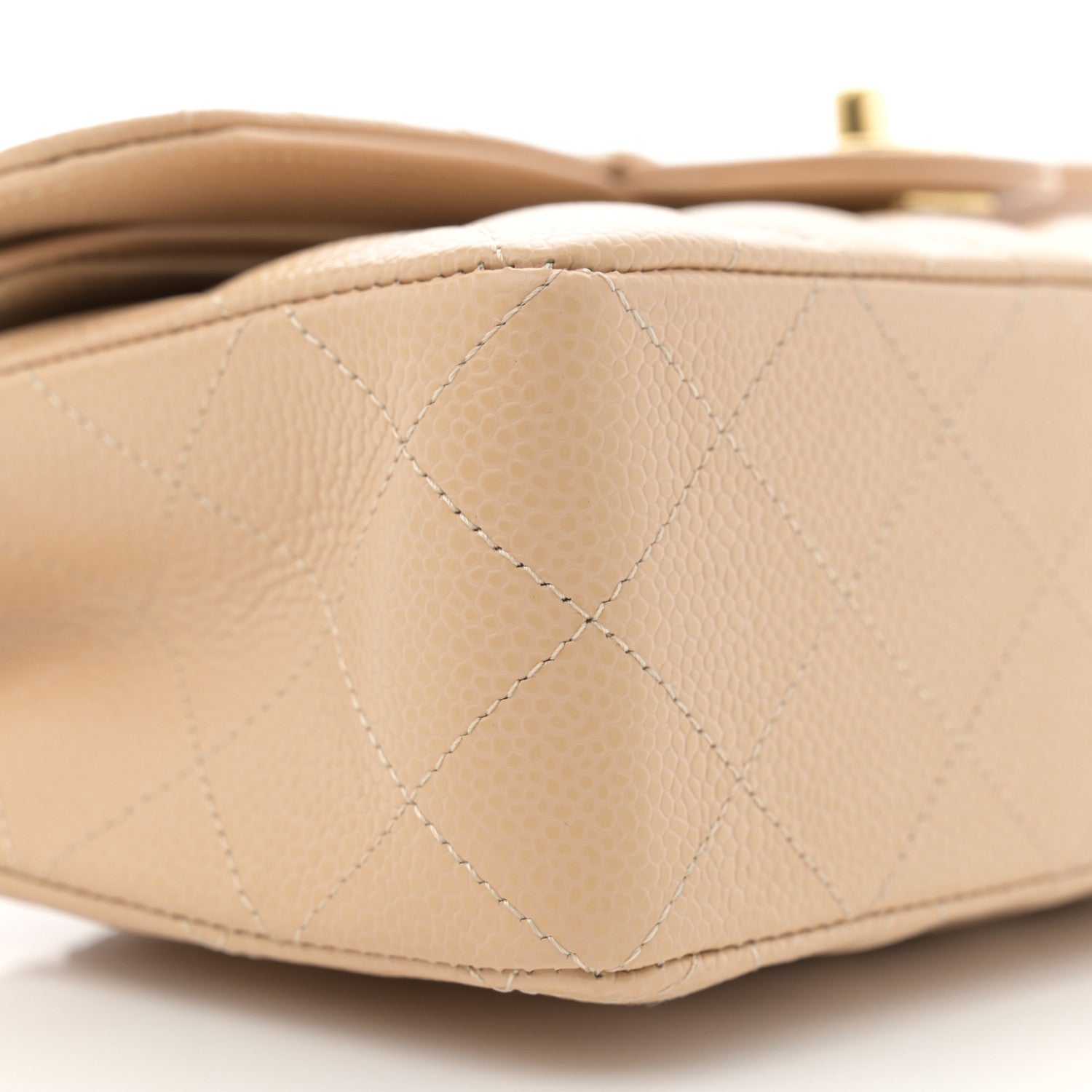 Chanel Caviar Quilted Small Double Flap Beige 9 of 11