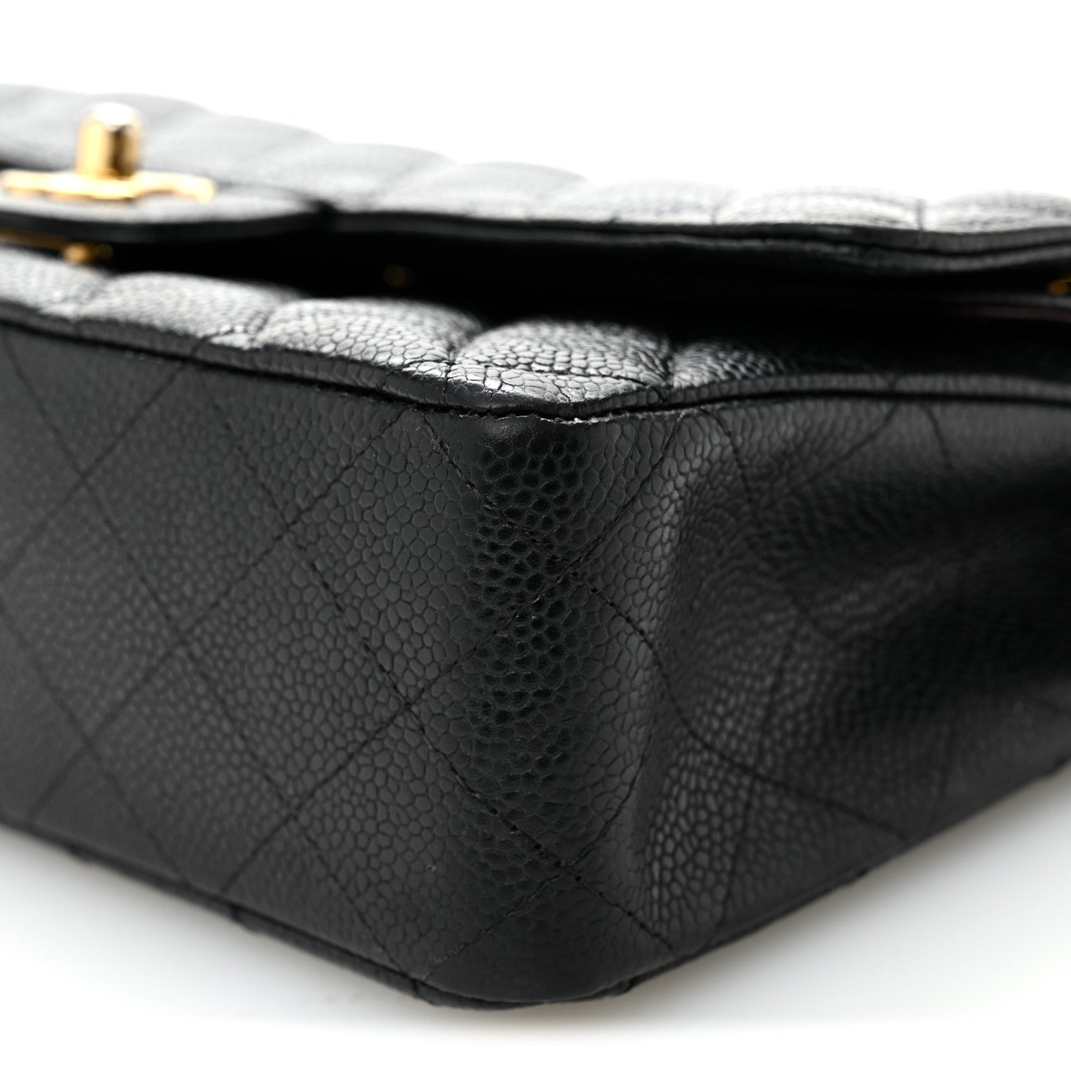 Chanel Caviar Quilted Medium Double Flap Black 10 of 11