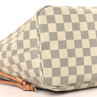 Louis Vuitton Damier Azur Neo Neverfull MM Rose Ballerine 8 of 12