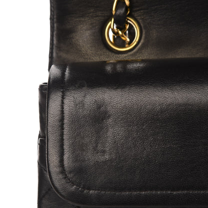 Chanel Lambskin Quilted Medium Double Flap Black 8 of 12