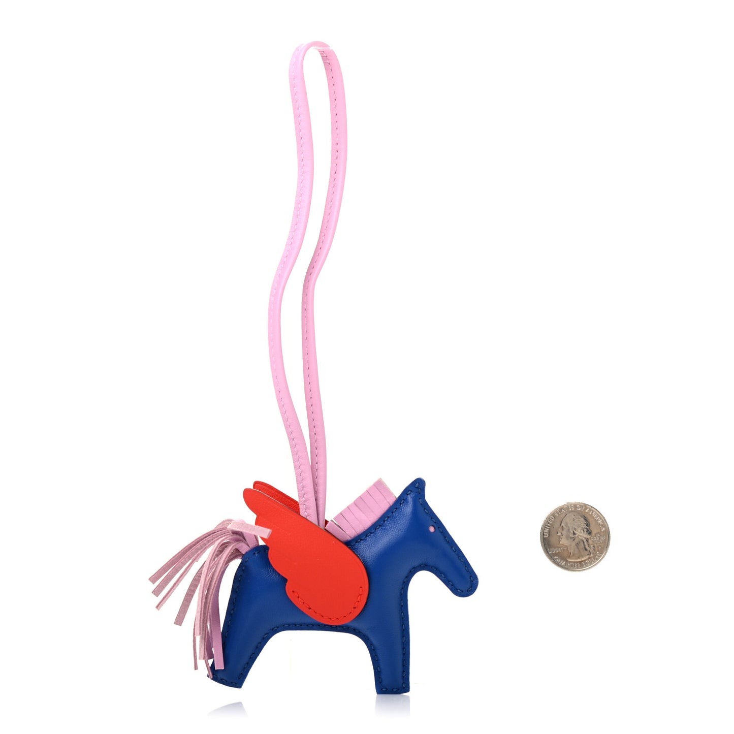 Milo Lambskin Grigri Rodeo Pegase Horse Bag Charm PM Bleu France Mauve Sylvestre Capucine