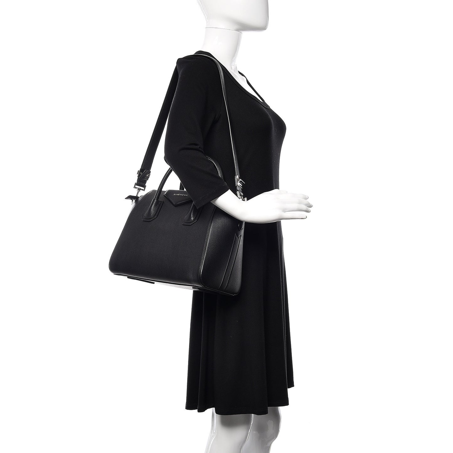 Sugar Goatskin Small Antigona Black