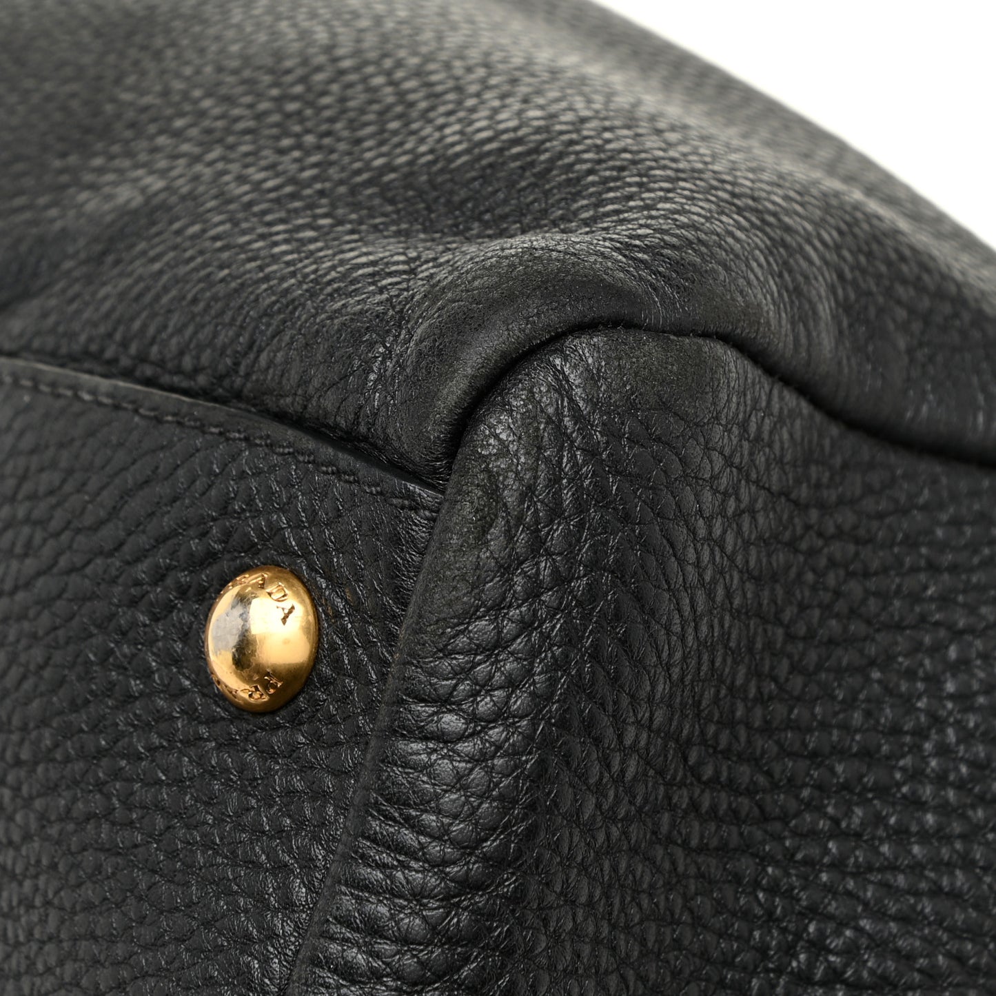 Vitello Daino Shopping Satchel Black