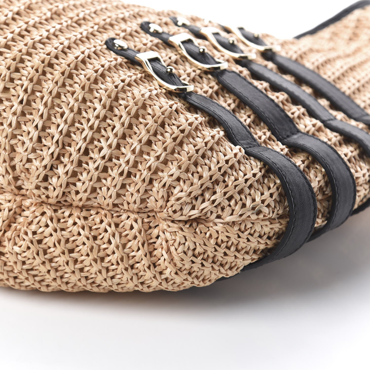 Jimmy Choo Woven Raffia Bali Hobo Taupe 8 of 8