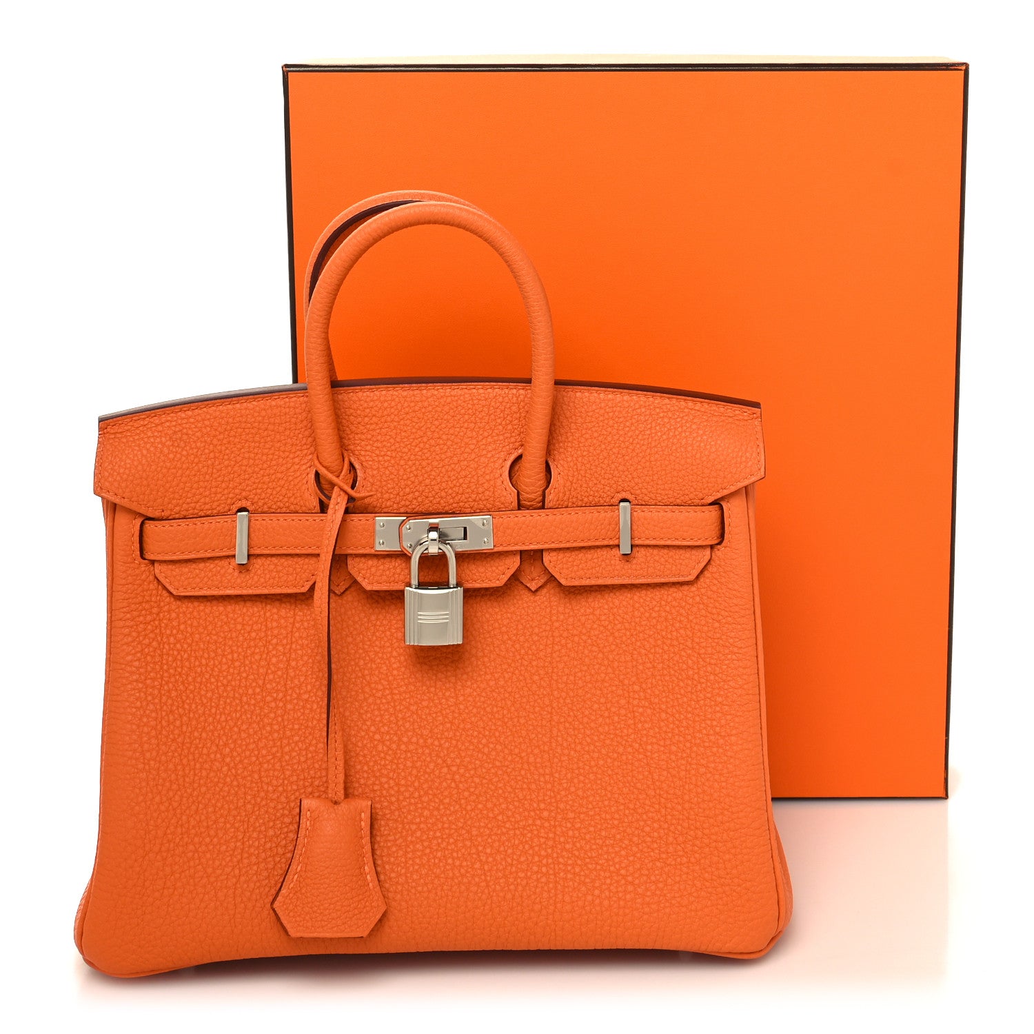 Hermes Togo Birkin 25 Orange 11 of 11