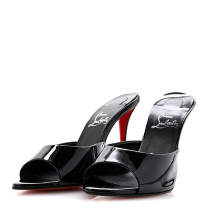 Christian Louboutin Patent Miss Z 100 Mule 38.5 Black 4 of 10