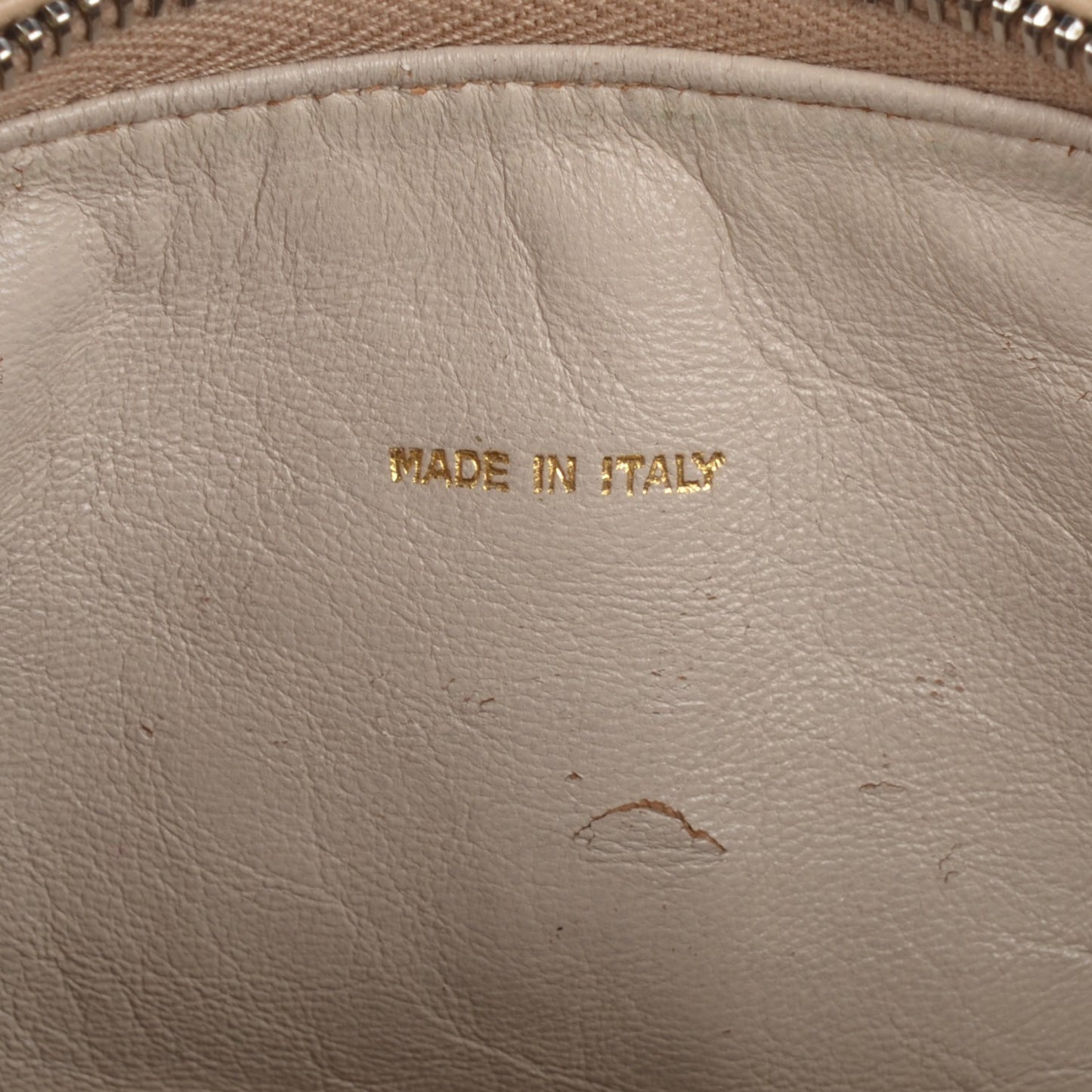 Caviar Quilted Shoulder Bag Beige