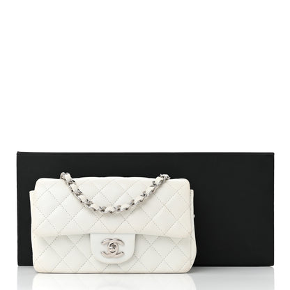Chanel Caviar Quilted Mini Rectangular Flap White 12 of 12