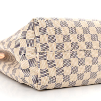Louis Vuitton Damier Azur Graceful MM Rose Ballerine 9 of 12