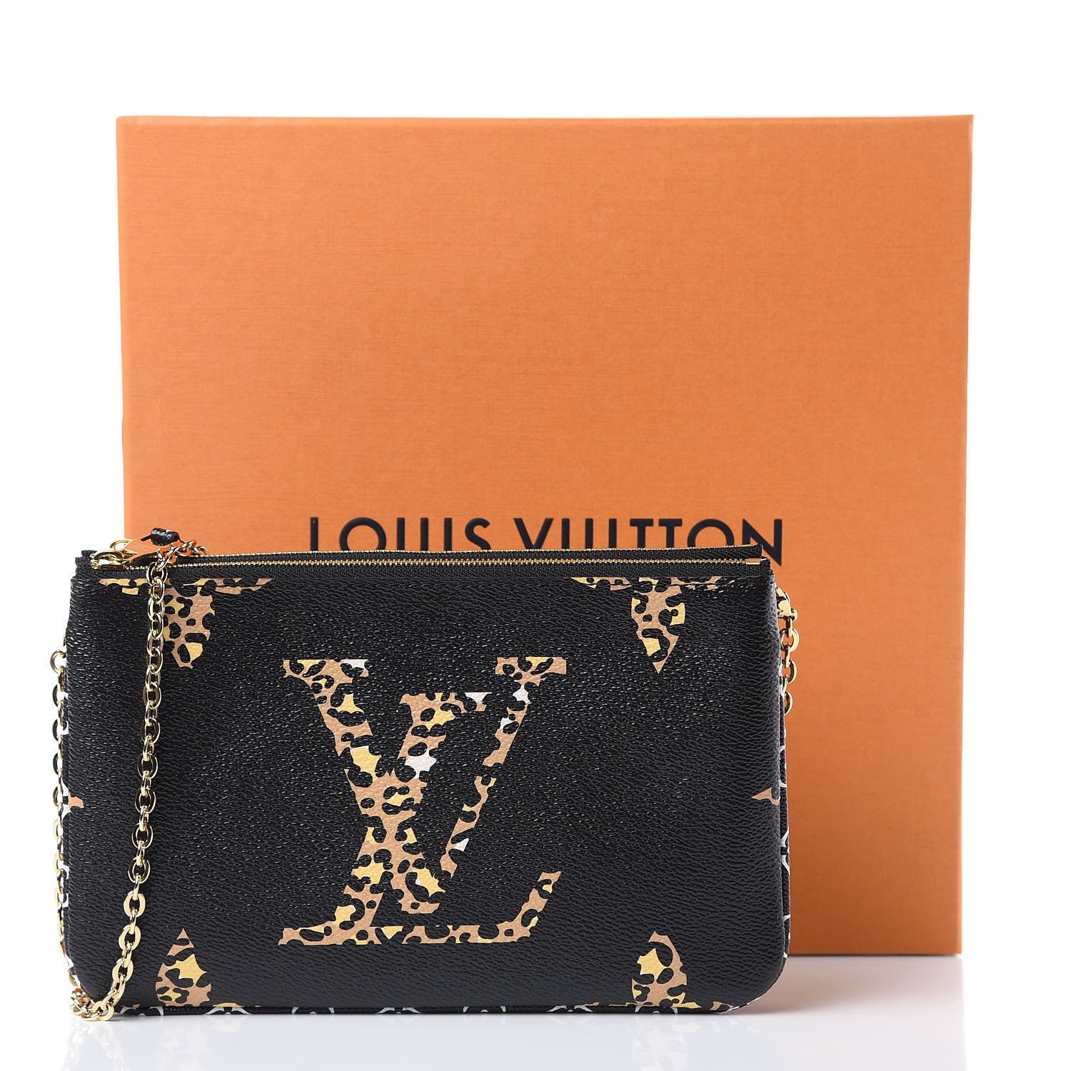 Louis Vuitton Monogram Giant Jungle Pochette Double Zip Black 10 of 10