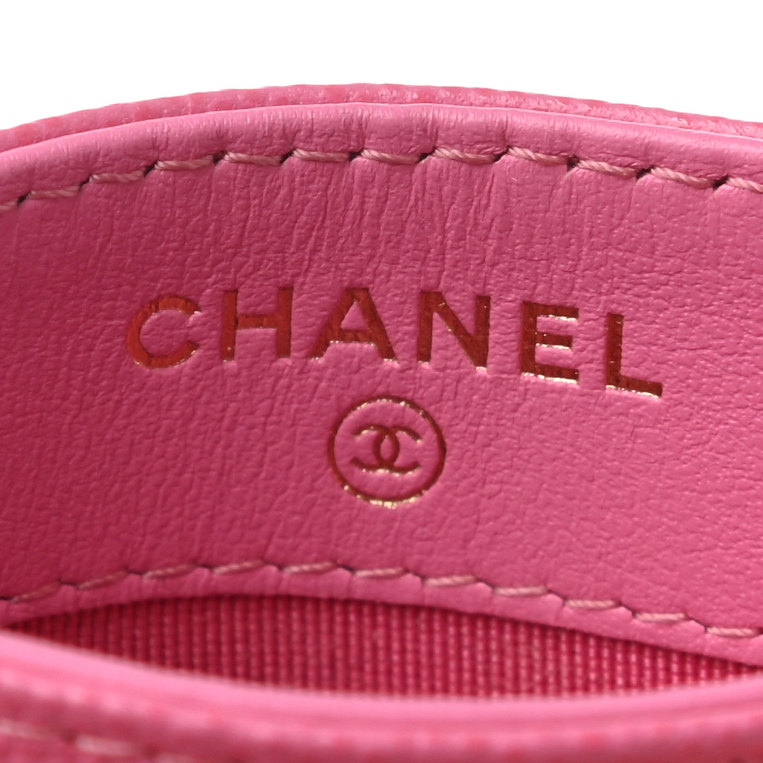 Chanel Caviar Quilted Card Holder Pink 6 of 7