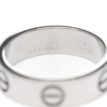 Cartier 18K White Gold 5.5mm LOVE Ring 52 6 6 of 7