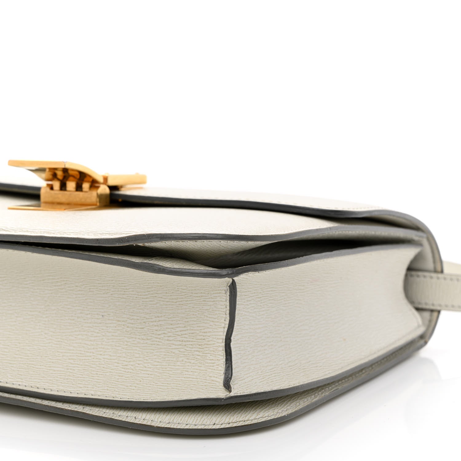 Celine Liege Calfskin Medium Classic Box Flap Bag Pale Grey 11 of 12