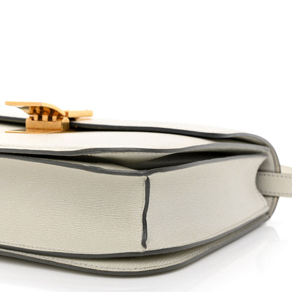 Celine Liege Calfskin Medium Classic Box Flap Bag Pale Grey 11 of 12
