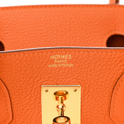 Hermes Togo Birkin 30 Orange 6 of 12