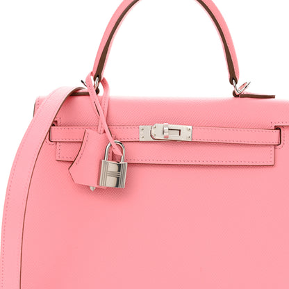 Hermes Epsom Kelly Sellier 25 Rose Confetti 8 of 11