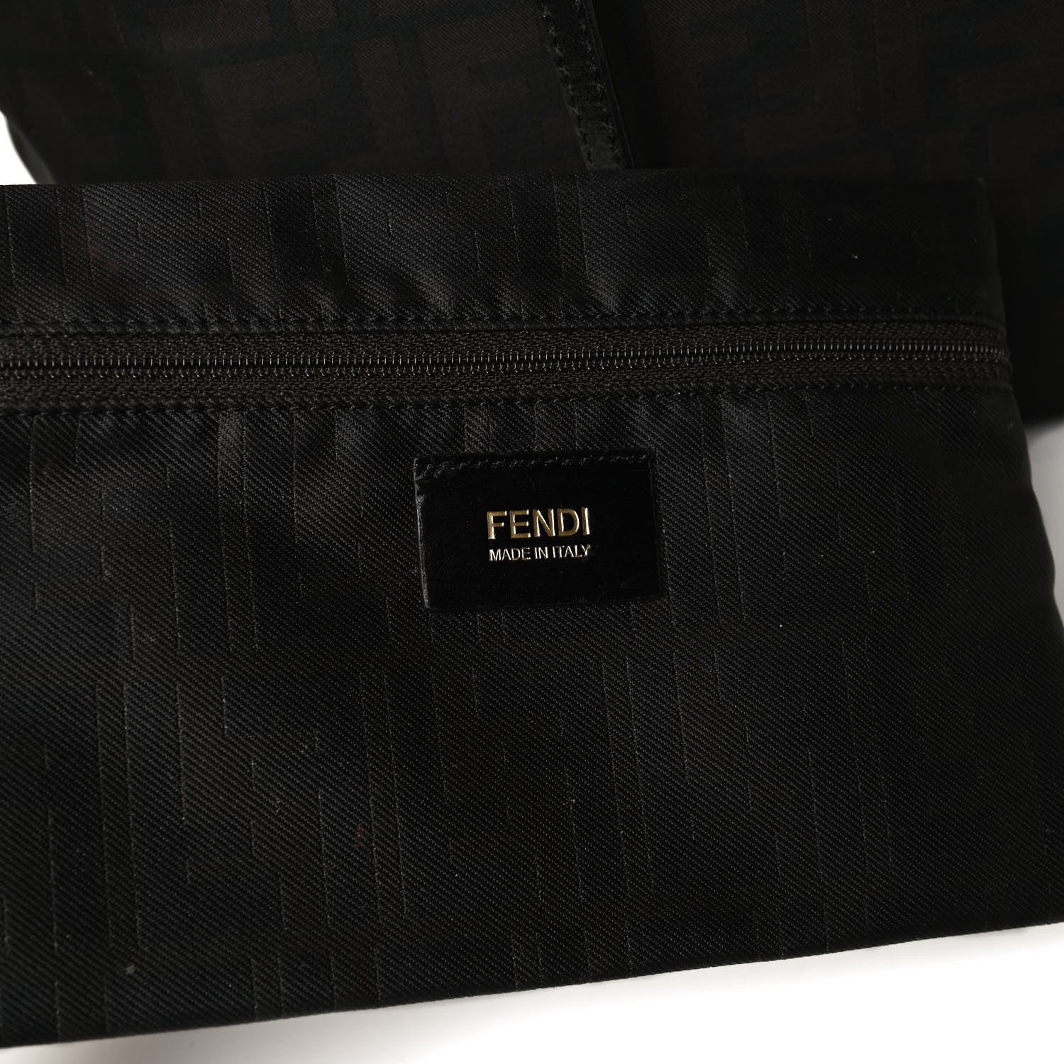Fendi Nylon Zucca Medium Roll Tote Tobacco 8 of 22