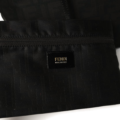 Fendi Nylon Zucca Medium Roll Tote Tobacco 8 of 22