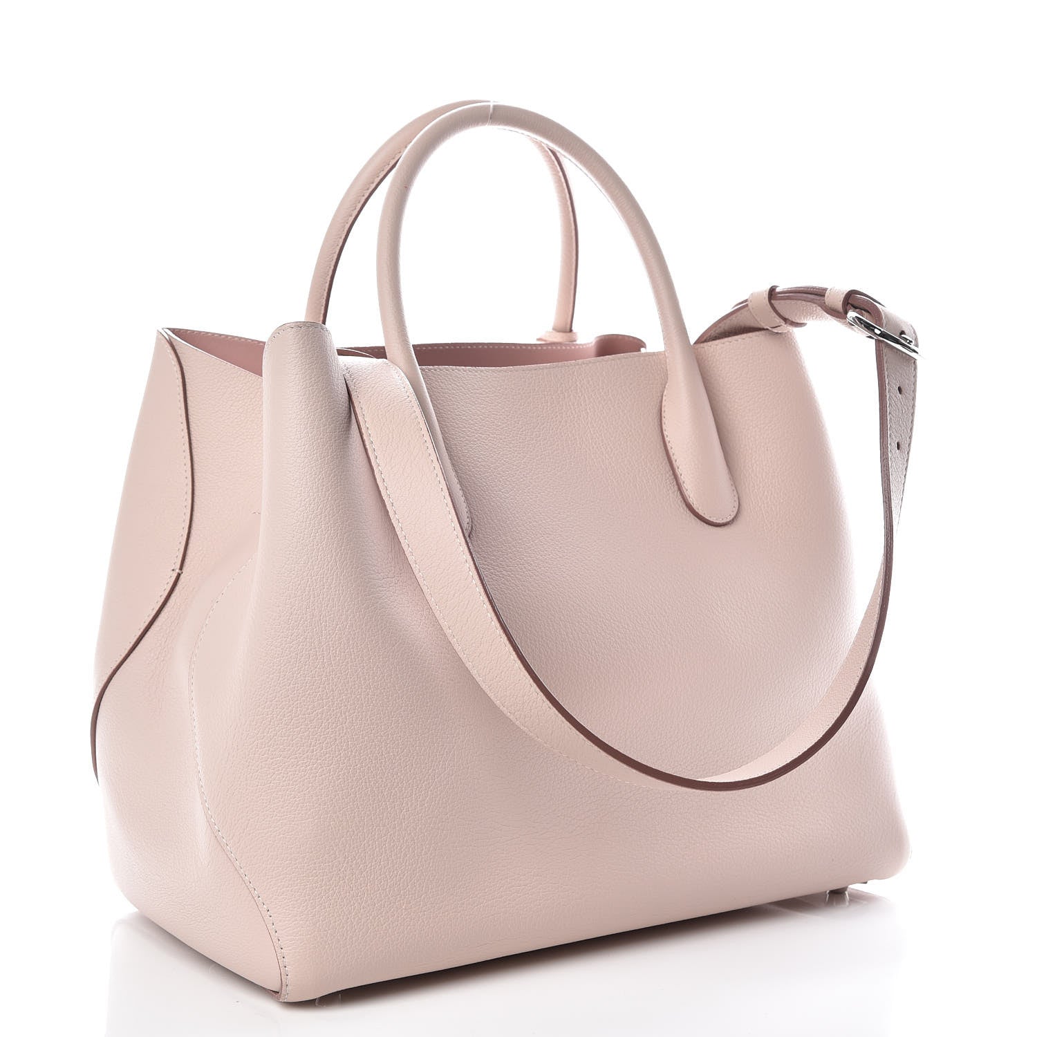 Christian Dior Supple Grained Calfskin Large Open Bar Tote Rose Poudre 3 of 8