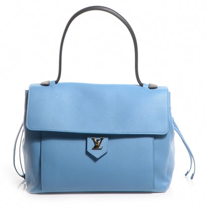 Louis Vuitton Calfskin Lockme MM Bleuet 1 of 7
