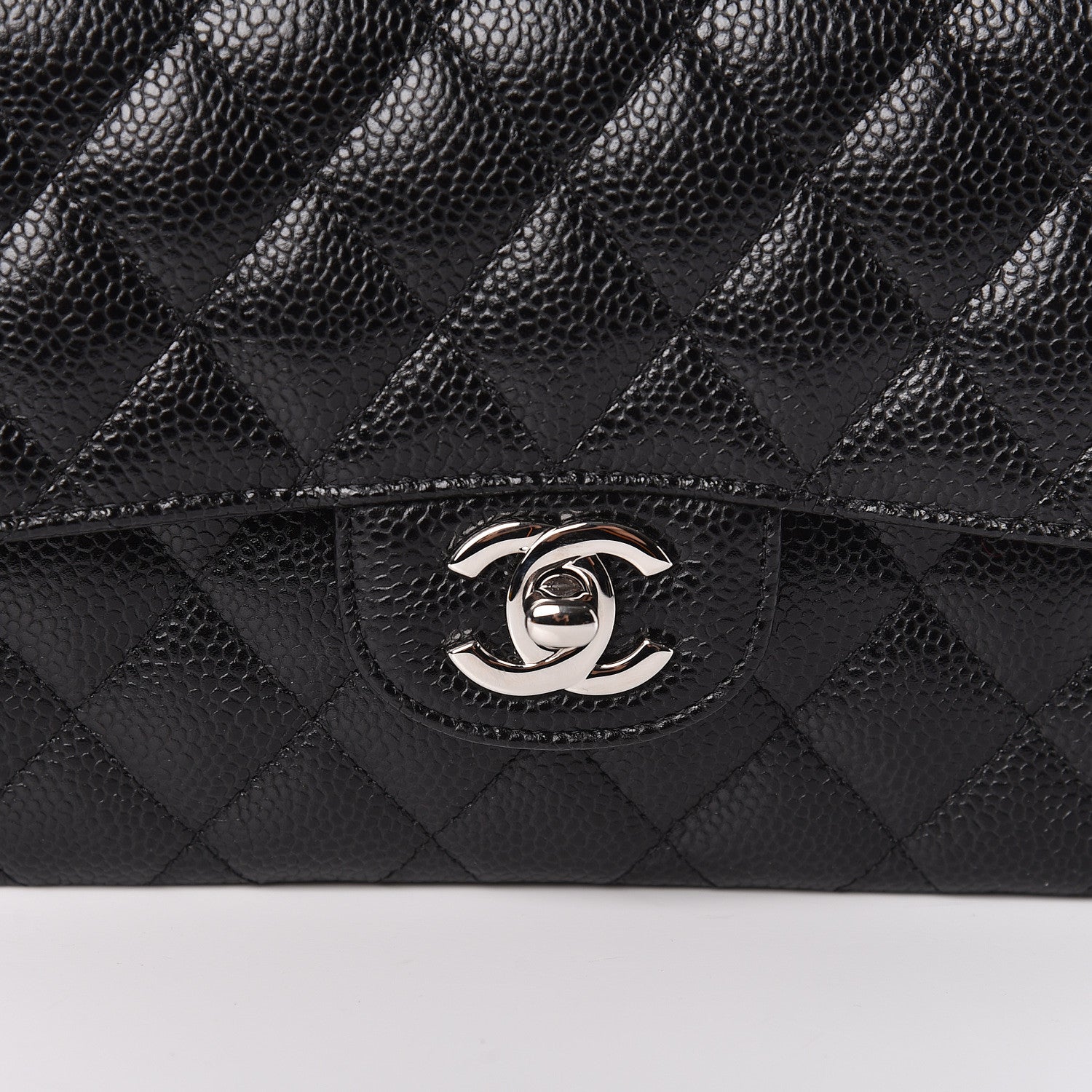 Chanel Caviar Quilted Medium Double Flap Black 10 of 10