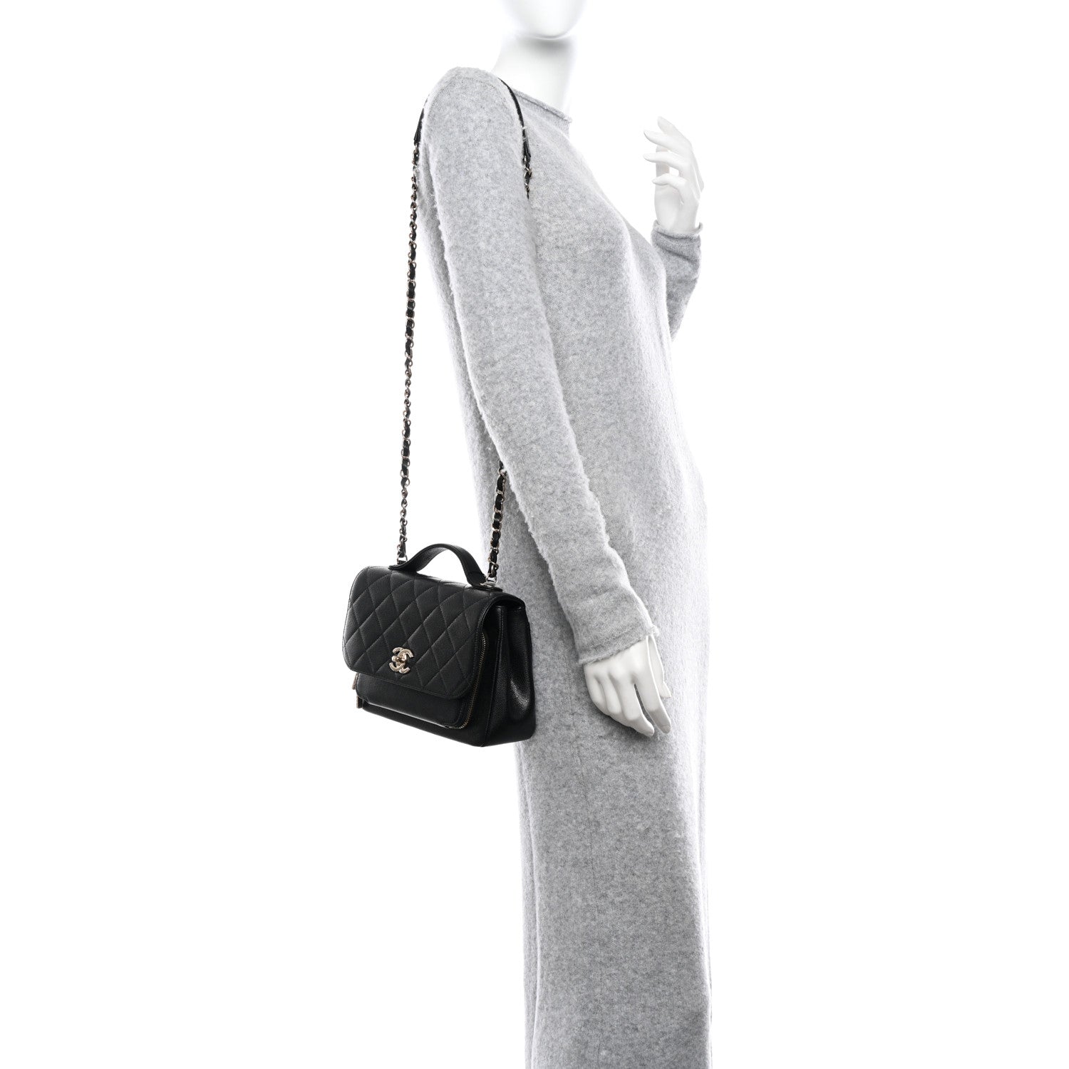 Chanel Caviar Quilted Medium Business Affinity Flap Black 2 of 12