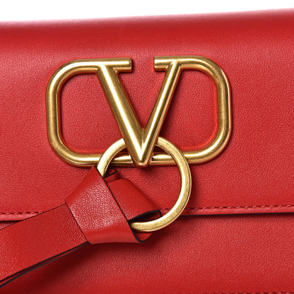 Valentino Garavani Smooth Calfskin Mini Vring Crossbody Bag Rouge Pur 8 of 9