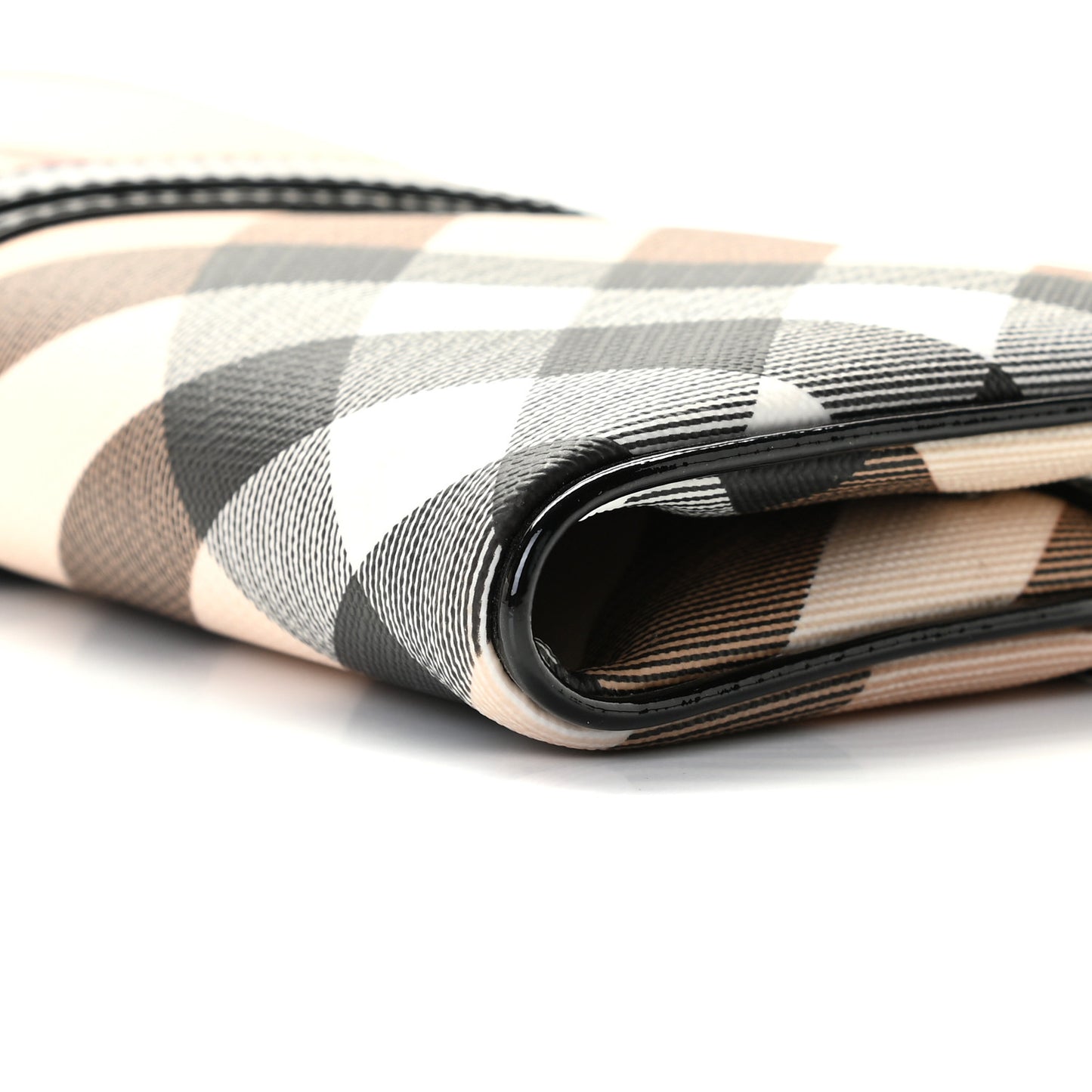 Nova Check Westmark Foldover Clutch Black