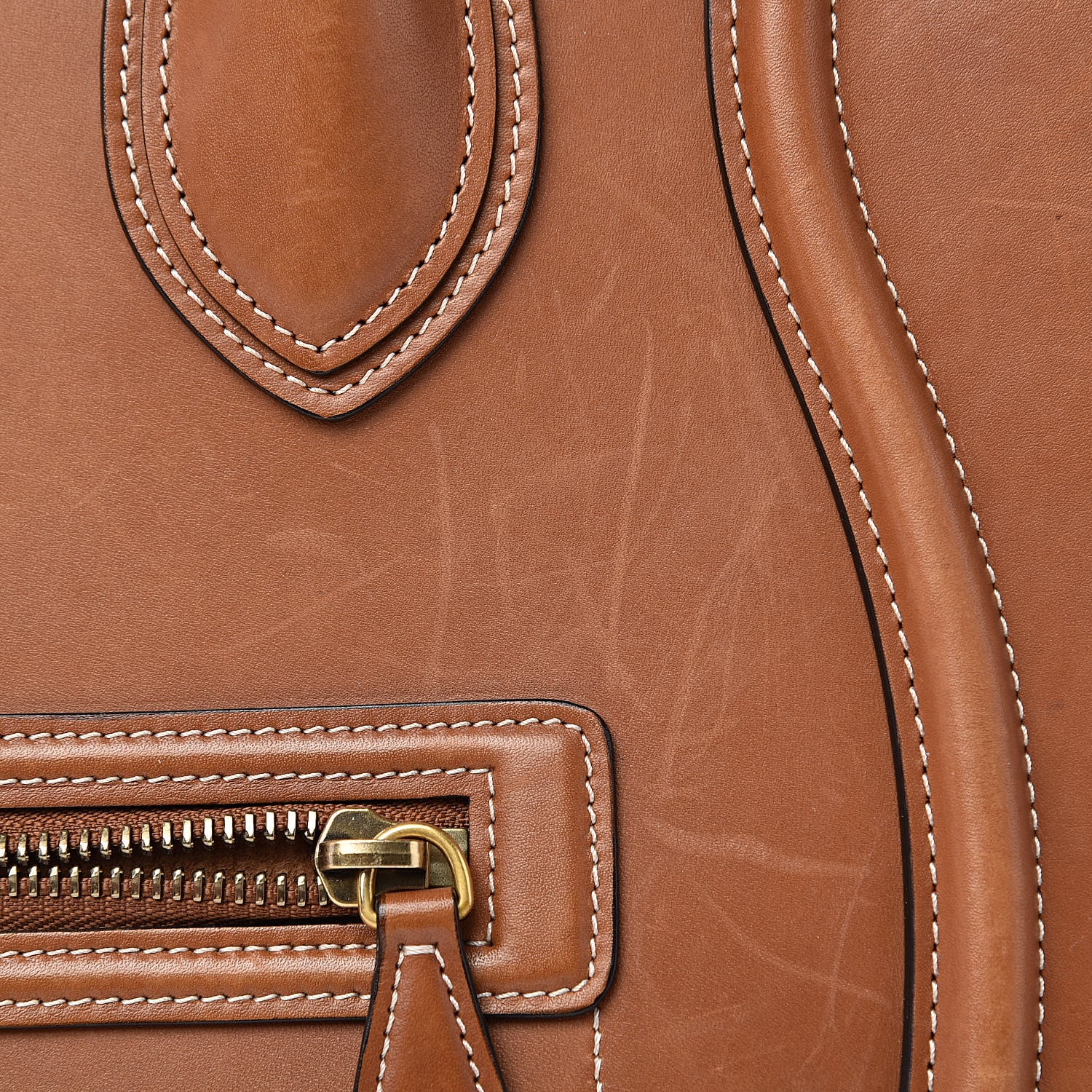 Celine Natural Calfskin Mini Luggage Tan 15 of 23
