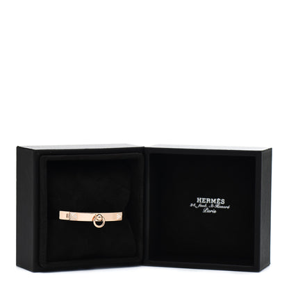 Hermes 18K Rose Gold Diamond PM Collier De Chien Bracelet SH 5 of 5